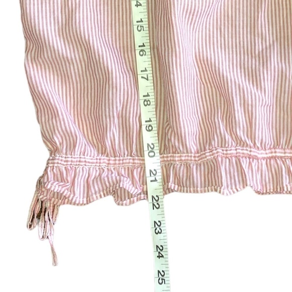 HOLLISTER CALIFORNIA Tank Top Blouse Women's Size Medium Pink Cotton Ruffled - Picture 5 of 10